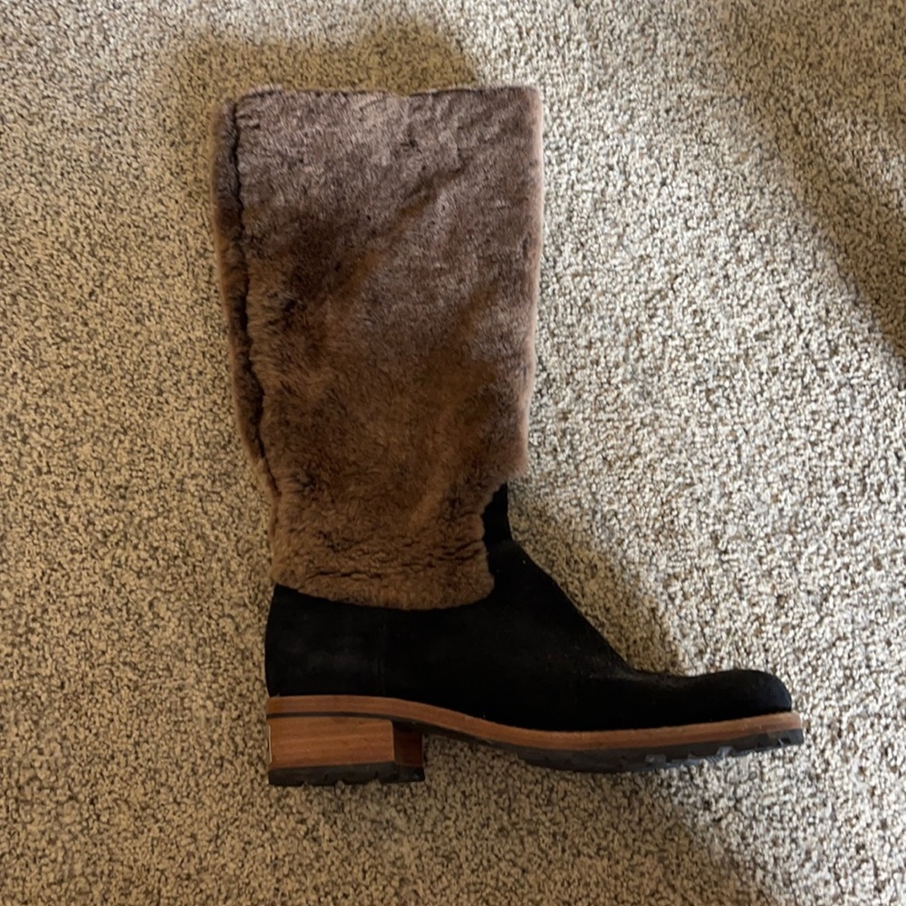 Ugg Tall Fur and Leather Boots